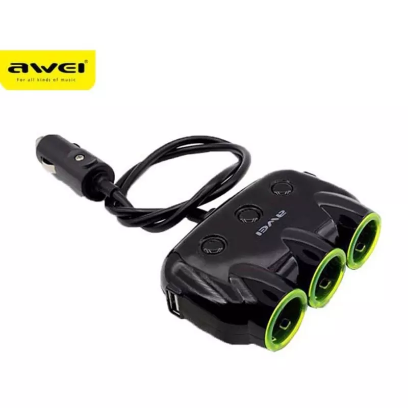Auto adaptér do zapaľovača Awei C-35 pre 12V a 24V zásuvky