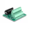 DeLOCK 66909 adaptér z D-Sub 15-pinového samca na 16-pinovú svorkovnicu na lištu DIN