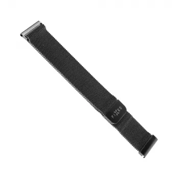 Náramok na hodinky FIXED Mesh Strap FIXMEST-18MM-BK 18 mm rýchloupínací čierny kovový mesh