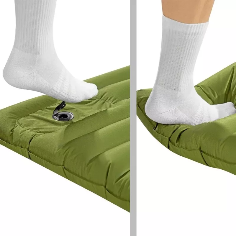 Turistická podložka so zabudovanou pumpou NILS Camp NC4101 zelená