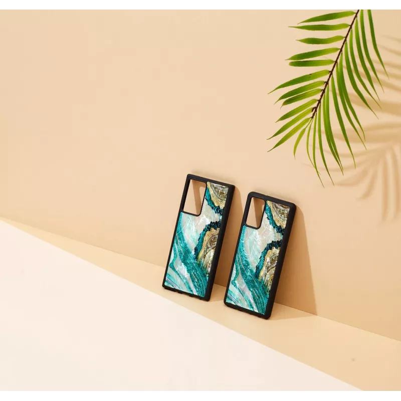 Ochranné puzdro iKins pre Samsung Galaxy Note 20 Ultra — dizajn aqua achát