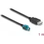Delock kábel HSD Z konektor samica na USB 2.0 Type-A konektor samica 1 m