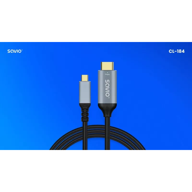 Kábel USB-C na HDMI v2.0b, 3m, meď CL-184