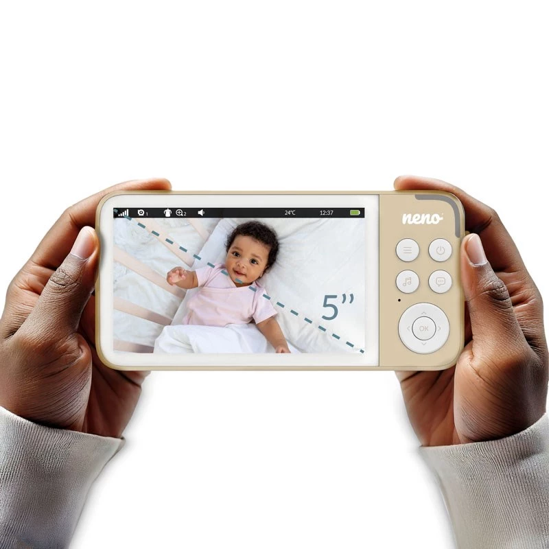 Vedo krémová elektronická baby-nanny s bezdrôtovým prijímačom
