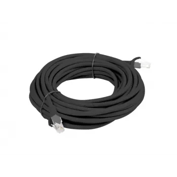 Sieťový kábel LANBERG PCU5-10CC-0500-BK Cat5e U/UTP RJ-45 — 5 m, čierny, CCA vodič
