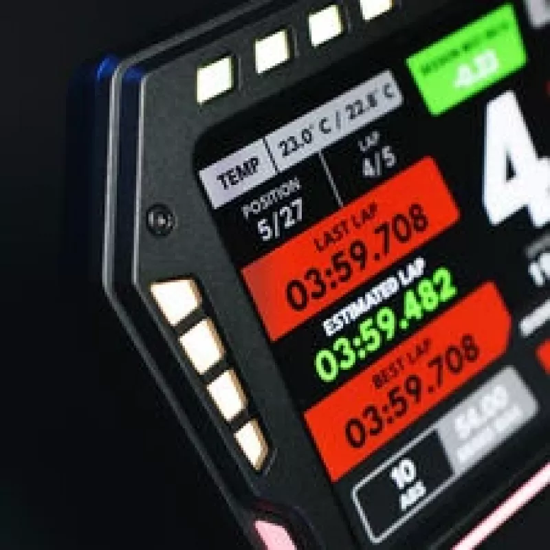 SOELPEC XR-7 displej, Simracing dotykový displej, RGB telemetria - čierny
