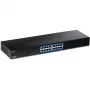 TRENDnet TEG S17 - switch - 16 x 10/100/1000 - rack-montovateľný