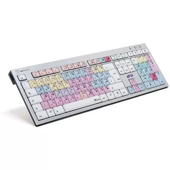Klávesnica Logickeyboard Avid Pro Tools QWERTZ nemecká čierna strieborná