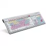 Klávesnica Logickeyboard Avid Pro Tools QWERTZ nemecká čierna strieborná