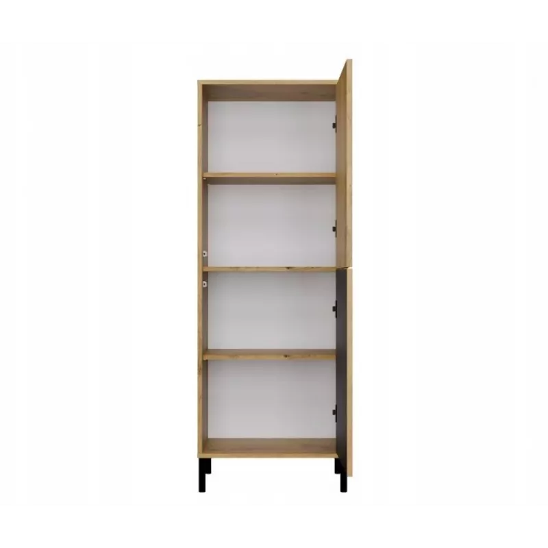KAMARO 2DK štíhla/GŁ dub ARTISAN VITRÍNA