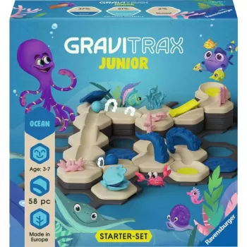 Stavebnica mramorovej dráhy Ravensburger GraviTrax Junior Starter-Set S Wüstenstrecke, model 24585