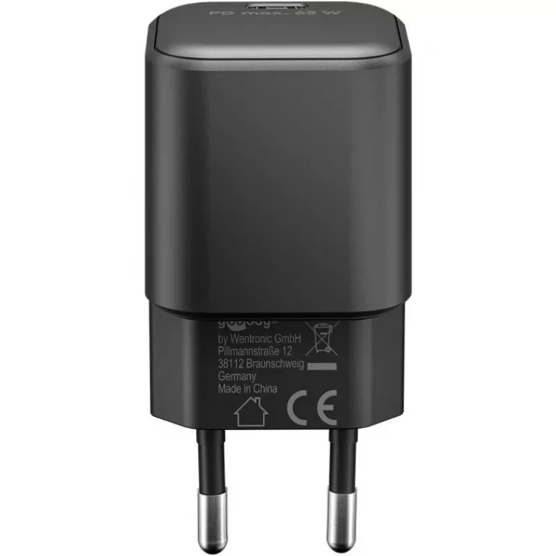USB-C nabíjacia sada GOOBAY 74774 – 65 W nabíjačka s 1 m textilným USB-C káblom