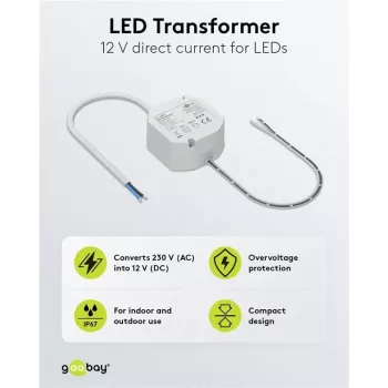 Goobay LED transformátor 12 V/12 W (59575)
