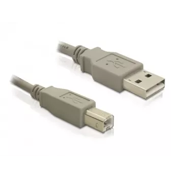 USB kábel DeLOCK 82216 USB 2.0 3 m USB A USB B sivý