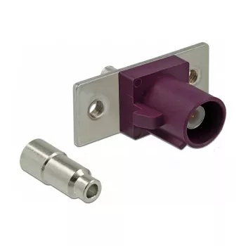 Koaxiálny konektor samec DELOCK 89819 FAKRA D konektor samec, pozlátené kontakty, 21,2×24×7,5 mm