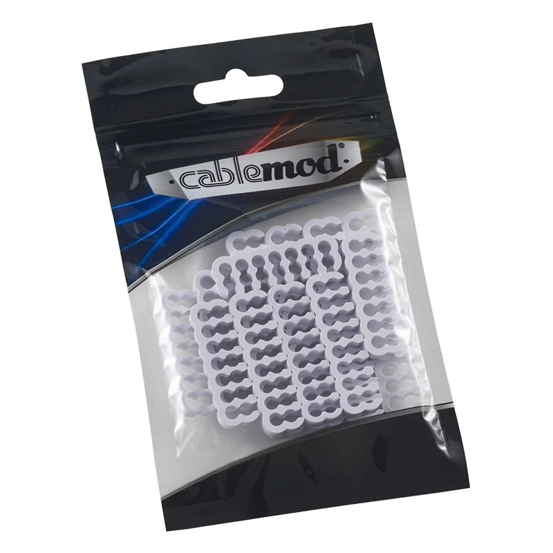 CableMod PRO Bridged sada hrebeňov na káble - biela (CM-COM-BKIT-PBPW-R)