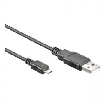 Wentronic goobay - USB 2.0 kábel - USB 2.0 typ A (M) - Micro-USB 2.0 typ D (M) - 3 m - čierny