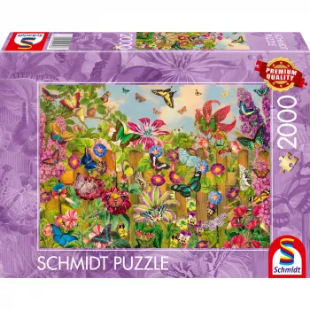 Puzzle Schmidt Spiele Beautiful Butterfly Garden — 2000 dielikov, model 59746