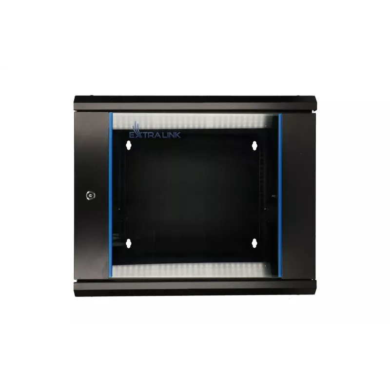Extralink Rackmount skriňa 6U 600x600 AZH čierna nástenná, výklopná