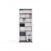 OLIV 2D CLOSED SHELVING UNIT, antracit/biela sada