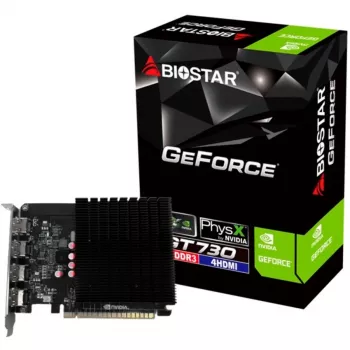 Desktopová grafická karta BIOSTAR GeForce GT 730 4 GB GDDR3, 64-bit, PCIe 2.0, 902 MHz GPU