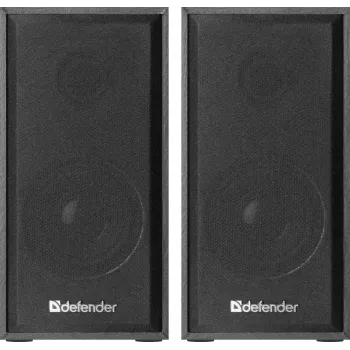 DEFENDER SPK-240 káblové stolové reproduktory, 2.0, 6 W RMS, USB napájanie, 3,5 mm, čierne