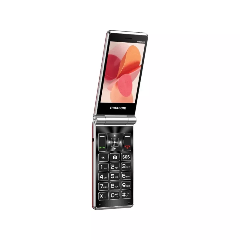 Maxcom MM835L 4G véčkový telefón, Dual SIM, 3,5 palca (8,89 cm), USB-C, červený