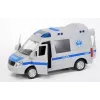 Mechanická hračka Madej model 075007 — polícia so zvukom, naťahovací mechanizmus