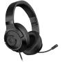 LORGAR Noah 101, gaming headset s mikrofónom, 3,5-mm jack konektor, dĺžka kábla 2 m, skladací dizajn, PU kožené ušné polštárky, veľkosť: 185*195*80 mm, 0,245 kg, čierna