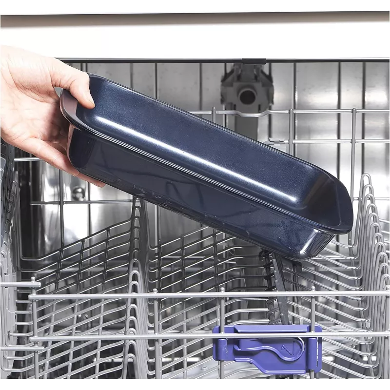 Sklenená pekáč Russell Hobbs RH01143EU 29 cm, tmavomodrá