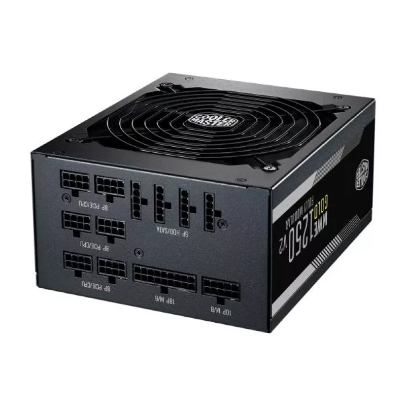 Cooler Master MPE-C501-AFCAG-EU MWE Gold V2, ATX 1250W, RTX Ready, modulárny, 140mm, čierna