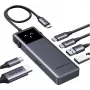 Ugreen Uno - hub - 6-in-1 USB-C – 1 x HDMI + 2 x USB-C 3.2 Gen 2 + 2 x USB-A 3.2 Gen 2 + 1 x USB-C (napájanie) (35998)