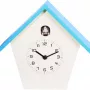 NeXtime hodiny 3108bl Birdy, 24,5x25,5x9,8 cm, nástenné, modrá/biela