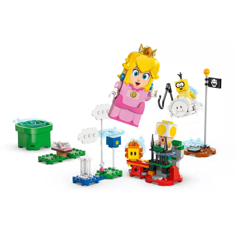Konštrukčná hračka LEGO 71441 Super Mario interaktívna figúrka LEGO Peach súprava, kompatibilná so systémom LEGO