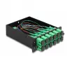 DeLOCK Fiber Optic HD kazeta MPO konektor samec na 12× SC simplex konektor samica 12 vlákien Singlemode 9/125 µm