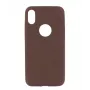 Ochranné puzdro Tellur tenké z umelej kože pre iPhone X/XS — hnedé