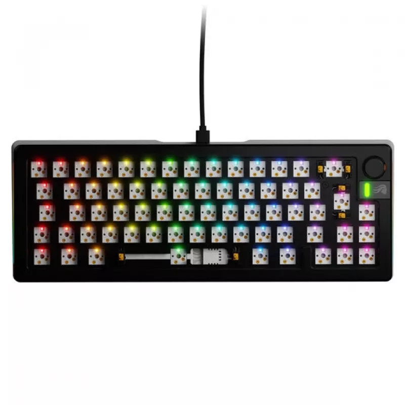 Mechanická klávesnica GLORIOUS GMMK 3 PRO Barebones 65% káblová USB RGB čierna
