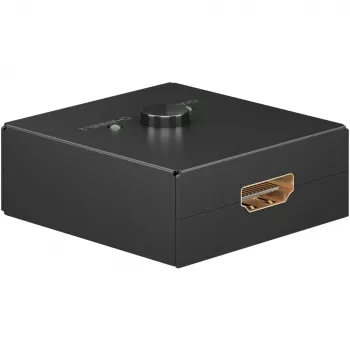 HDMI prepínač Goobay 58485 1 vstup 1 výstup 52 mm x 49,5 mm x 22,5 mm