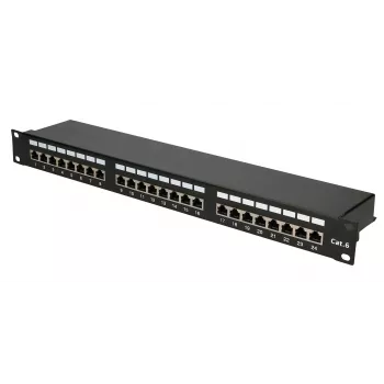 Extralink CAT6 STP V2 | patch panel | 24 portov