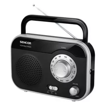 SENCOR rádio SRD 210 BS, čierna/strieborná