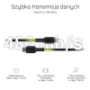 Green Cell PowerStream KABGC07 kábel USB-C na Lightning, 1 m, PD, Apple MFi, čierny