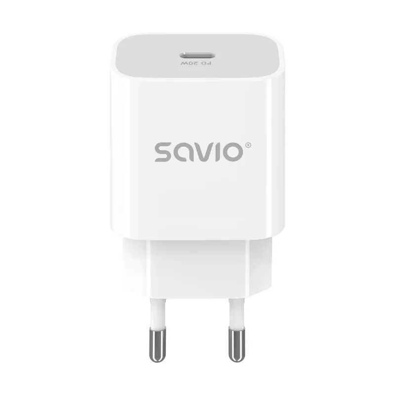 Nástenná nabíjačka 20W LA-09 USB-C QC, PD 3.0 Savio SAVLA-09