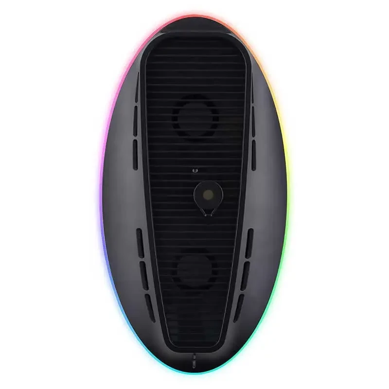 Chladiaci stojan SUBSONIC SA5656 pre PS5 a PS5 slim s LED osvetlením, multi-ventilátorové chladenie, napájaný cez USB