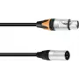 Adaptérový kábel PSSO DMX XLR 3-polový na 5-polový, dĺžka 0,3 m
