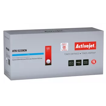 Activejet ATK-5220CN toner (náhrada za Kyocera TK-5220C; Supreme; 1200 strán; azúrová)