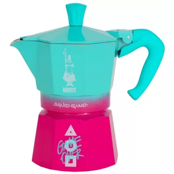 Bialetti Moka Express Squid Game kolekcia kapsúl - modrá ružová