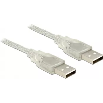USB kábel DeLOCK 83887 USB 2.0 1 m USB A transparentná