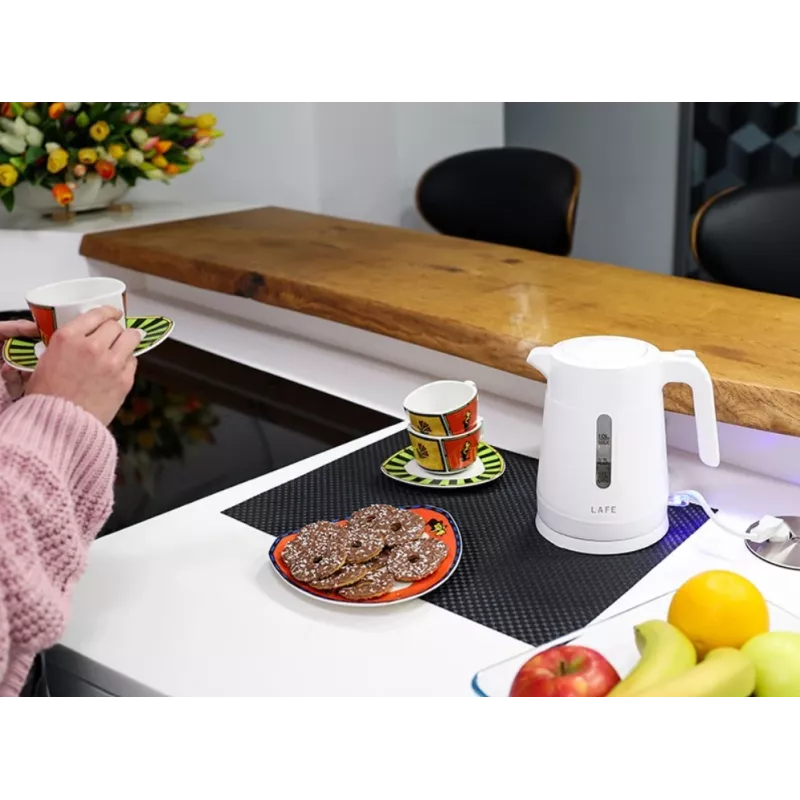 LAFE Essential S 47544 elektrická rýchlovarná kanvica, 1 l, 1500 W, biela