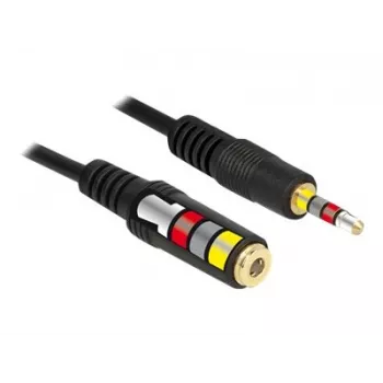 Audio kábel DeLOCK 84667 2 m 3,5 mm čierny