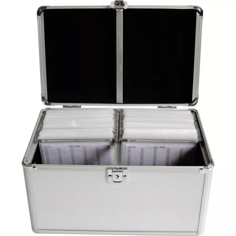 Box puzdro MediaRange BOX75 na 200 diskov strieborné